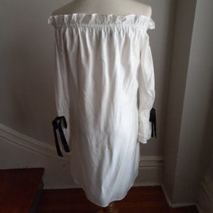 UNION OF ANGELS WHITE PEYTON MINI OFF SHOULDER DRESS M